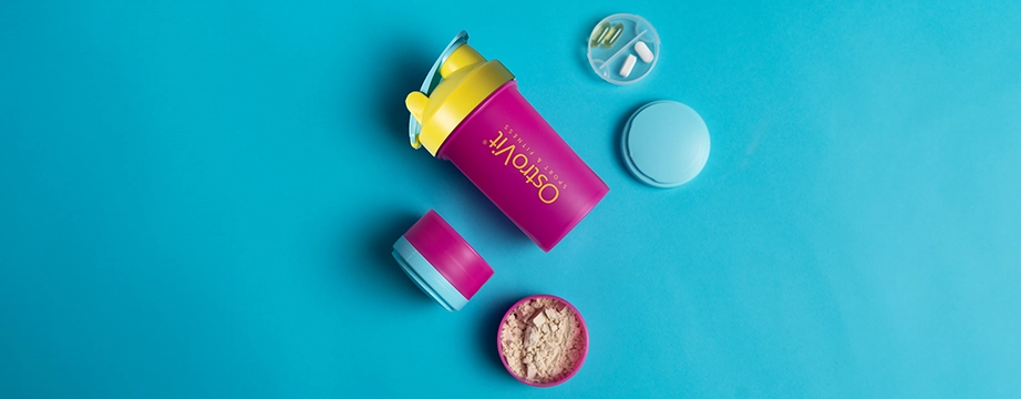 Shaker z pojemnikiem OstroVit Miami Vibes Edition 450ml