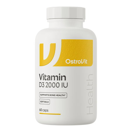 OstroVit Vitamine D3 2000 IU 60 gélules