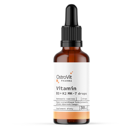 OstroVit Pharma Vitamine D3 + K2 MK-7 en gouttes 30 ml
