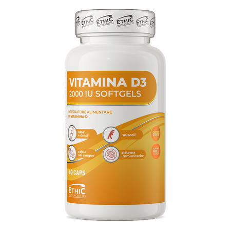 Ethic Nutraceutici Vitamine D3 2000 UI 60 gélules