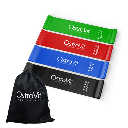 OstroVit Training Rubbers set de 4 pièces + sac