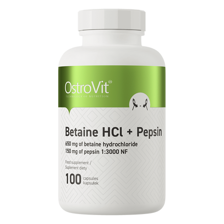 OstroVit Betaine HCl + Pepsin 100 gélules