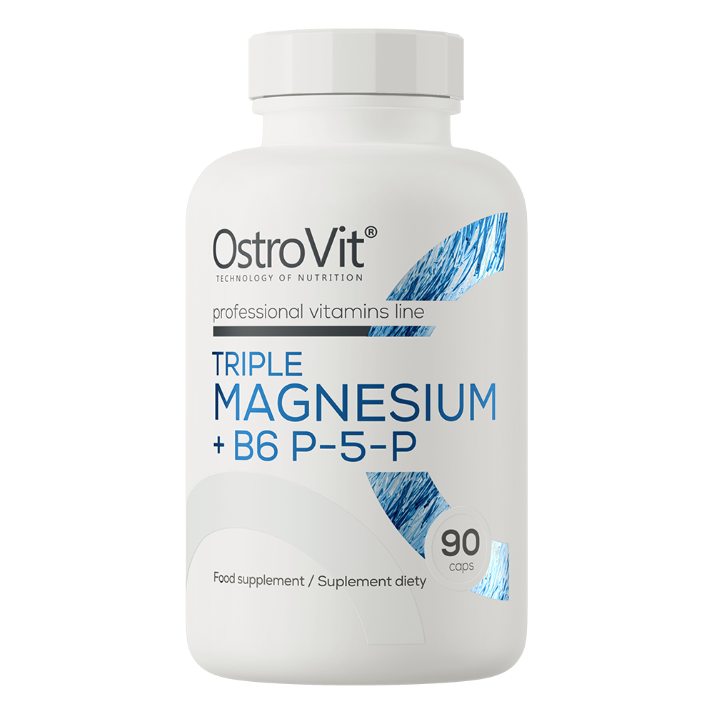 OstroVit Triple Magnésium + B6 P-5-P 90 gélules