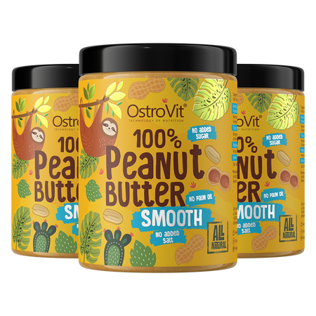 OstroVit 100% Crème de cacahuètes 3 x 1000 g
