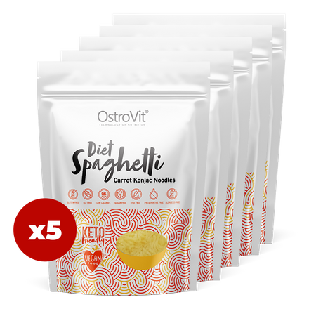 OstroVit Diet Spaghetti Carrot Konjac Noodles 5 x 250 g