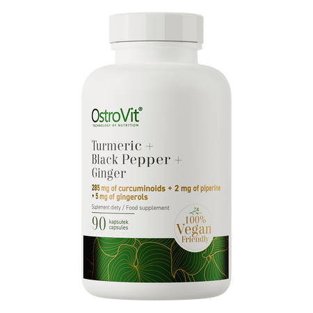 OstroVit Curcumine + Poivre noir + Gingembre VEGE 90 gélules