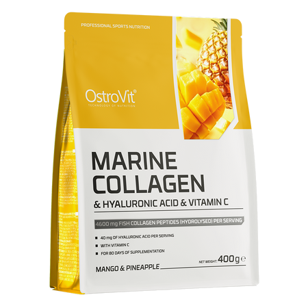 OstroVit Collagène marin + Acide Hyaluronique + Vitamine C 400 g