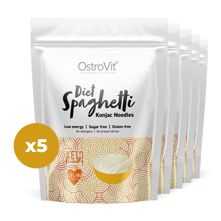 OstroVit Konjac Nouilles Spaghetti 5 x 400 g