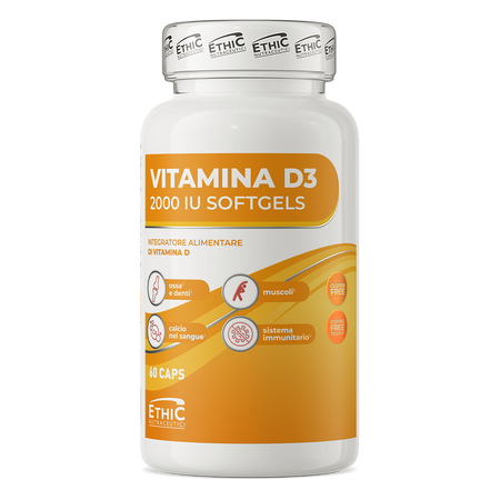 Ethic Nutraceutici Vitamine D3 2000 UI 60 gélules