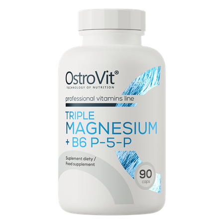 OstroVit Triple Magnésium + B6 P-5-P 90 gélules