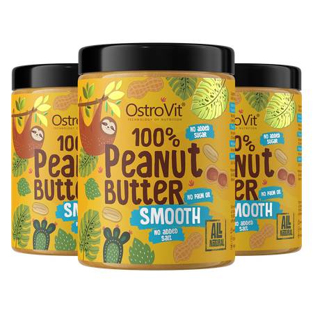 OstroVit 100% Crème de cacahuètes 3 x 1000 g