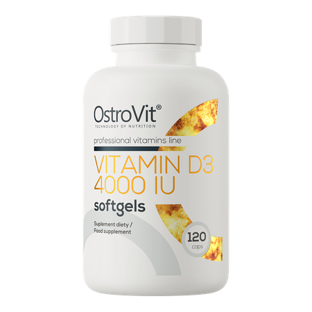 OstroVit Vitamine D3 4000 IU 120 gélules