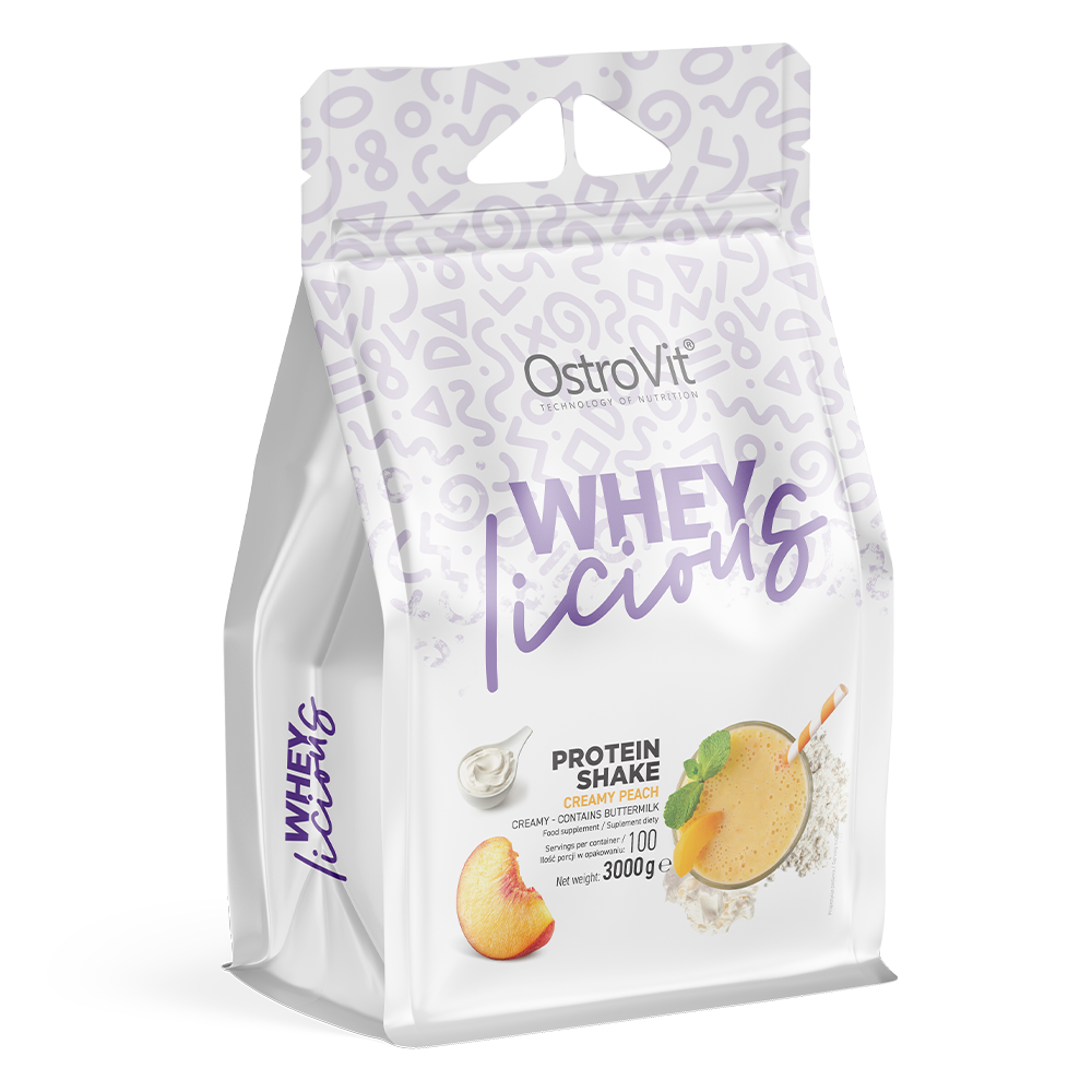 OstroVit WHEYlicious 3000 g saveur pêche crémeuse