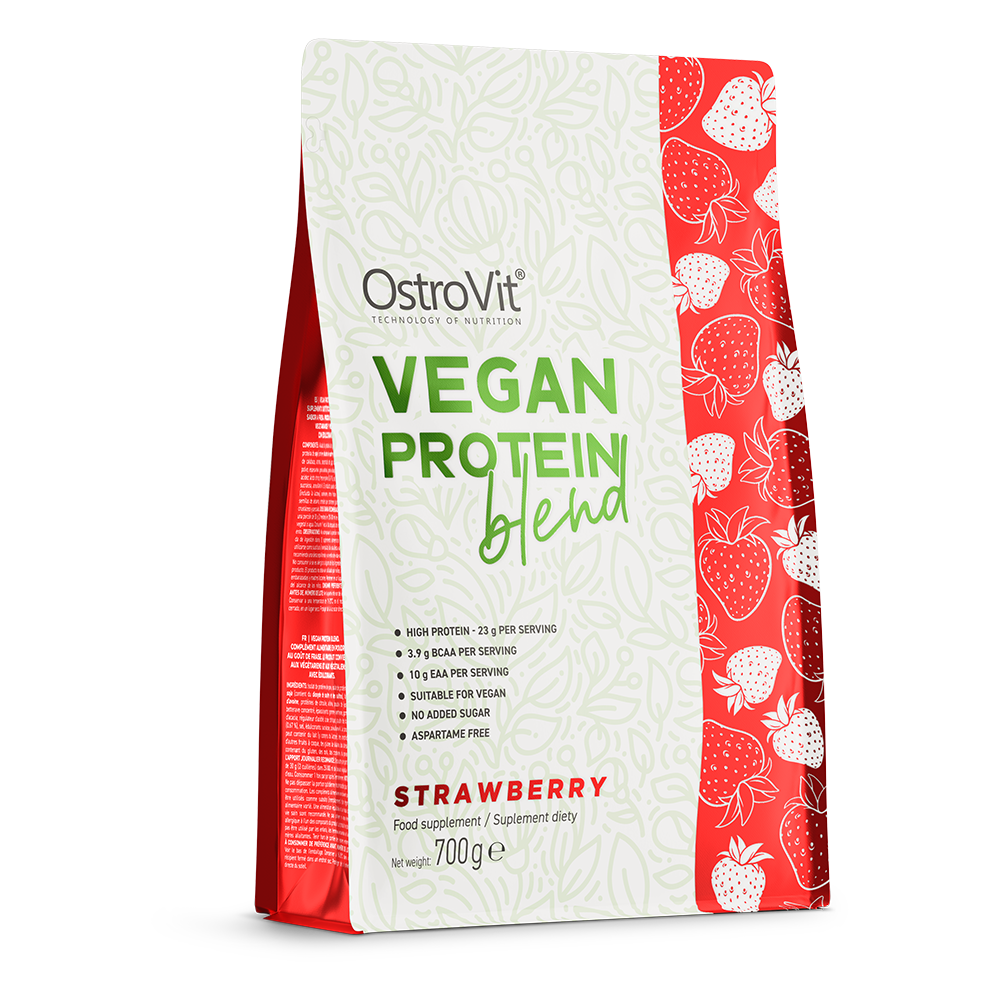 OstroVit Vegan Protein Blend 700 g goût fraise