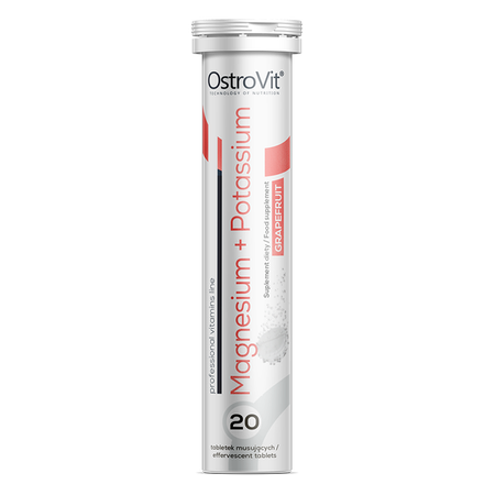 OstroVit Magnésium + Potassium 20 comprimés effervescents