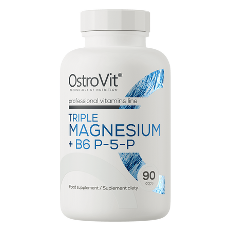 OstroVit Triple Magnésium + B6 P-5-P 90 gélules