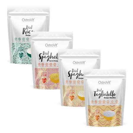 OstroVit Mélange de nouilles de riz au konjac 4 x 400 g