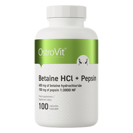 OstroVit Betaine HCl + Pepsin 100 gélules