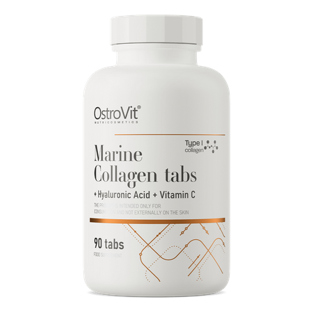 OstroVit Collagène Marin + Acide Hyaluronique + Vitamine C 90 comprimés