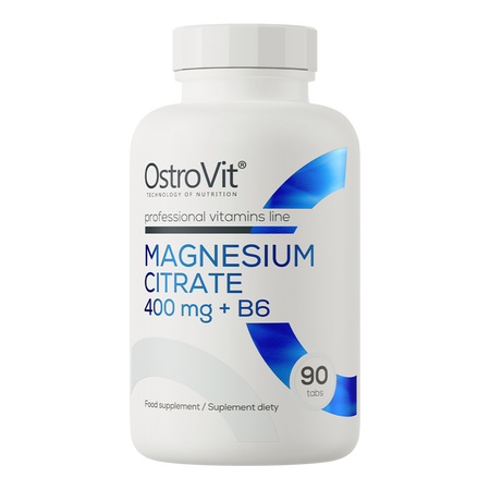 OstroVit Citrate de magnésium 400 mg + B6 90 comprimés