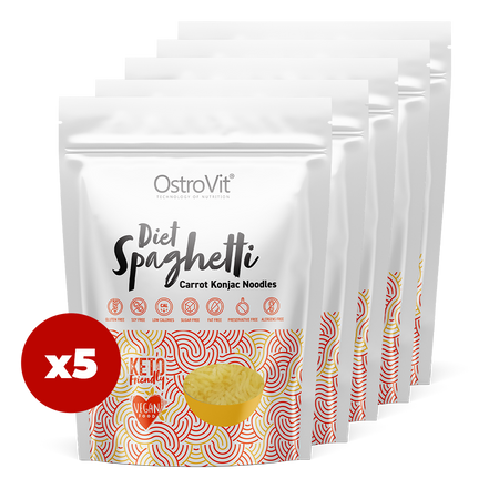 OstroVit Diet Spaghetti Carrot Konjac Noodles 5 x 250 g