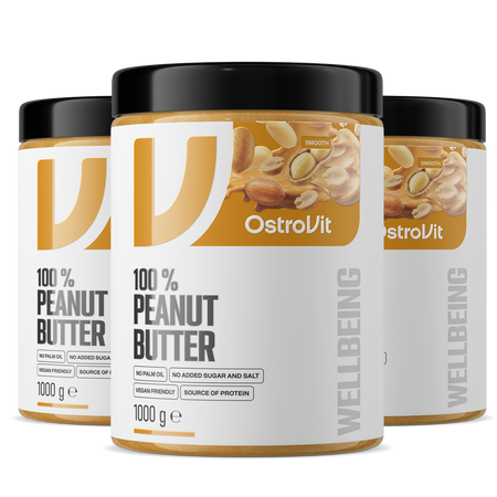 OstroVit 100% Crème de cacahuètes 3 x 1000 g