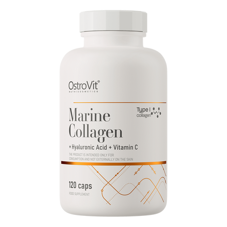 OstroVit Collagène Marin + Acide Hyaluronique + Vitamine C 120 gélules